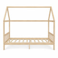 Letto per Bambini in Legno di Pino Naturale 200x90 cm