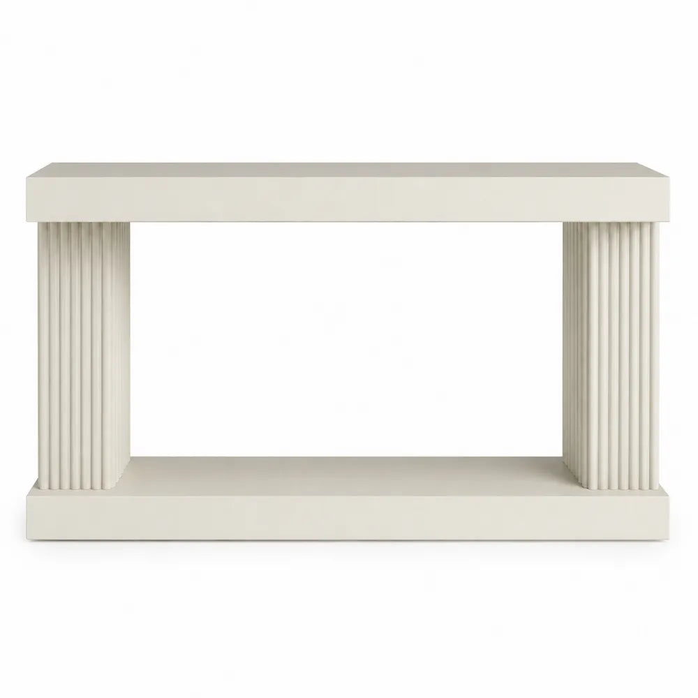 Consolle Rettangolare in Legno MDF Bianco