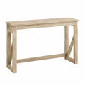 Consolle rettangolare in legno, 120x30x75 cm